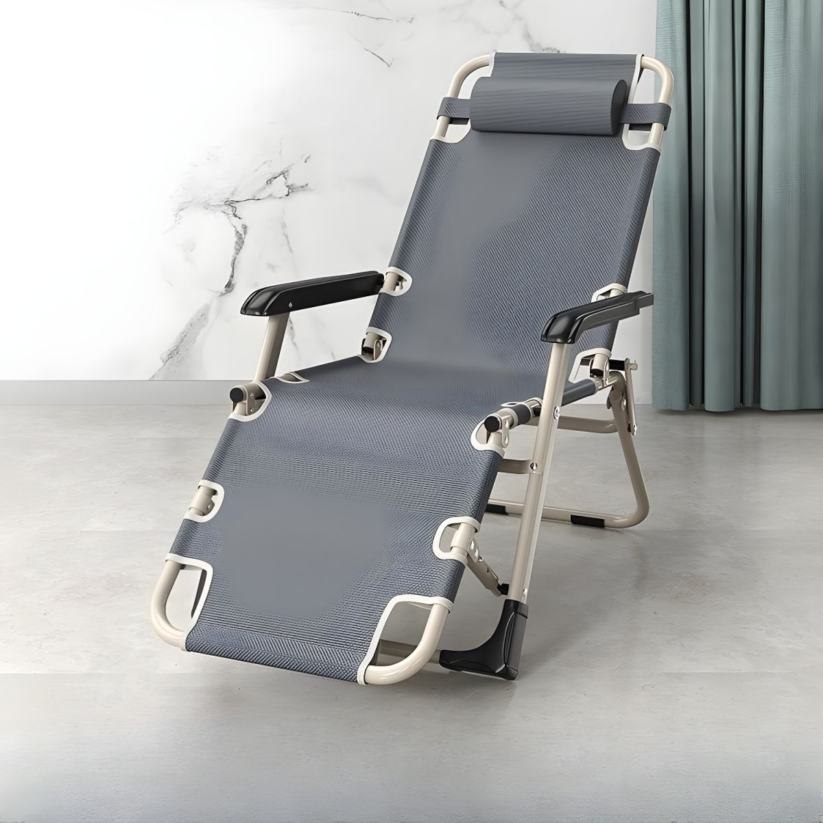 Outdoor Lounge Chairs Folding Reclining Sun Loungers