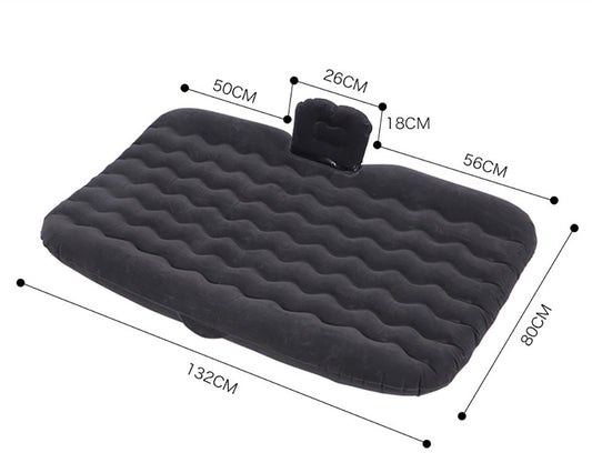 Portable Travel Inflatable Car SUV RV Truck Minivan Back Seat Air Mattress Bed with Pump Beige