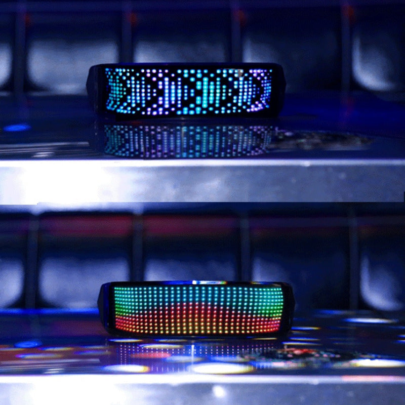 Bluetooth Programmable Full Color LED Glasses – USB Rechargeable Light Up Shining Glasses for Party & Festival