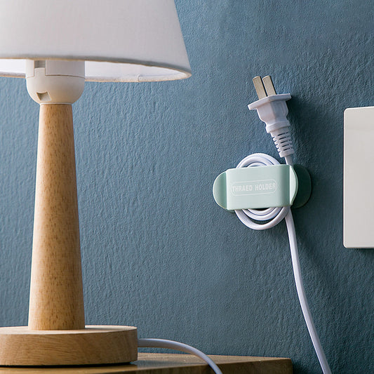 Cable Organizer Power Cord Cable Holder Hook 4 Pack - Dark Blue