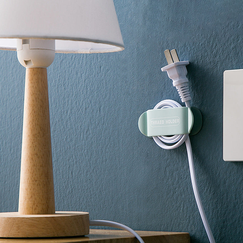 Cable Organizer Power Cord Cable Holder Hook 4 Pack - Pink