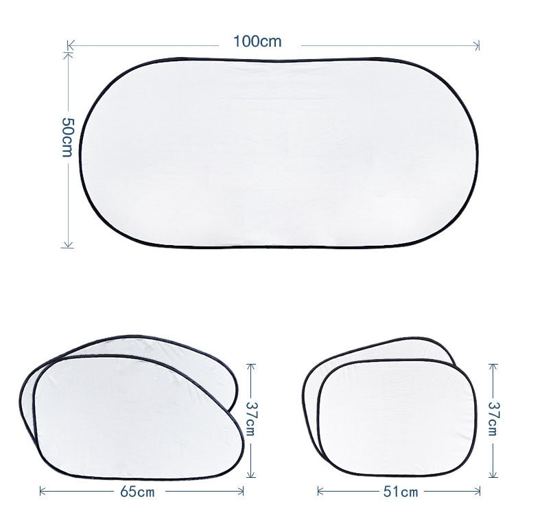 6Pcs Universal Full Car Sun Shade Window shade Heat Reflector