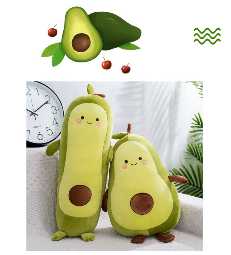 Stuffed Fruit Avocado Pillow Plush Soft Toy 85cm