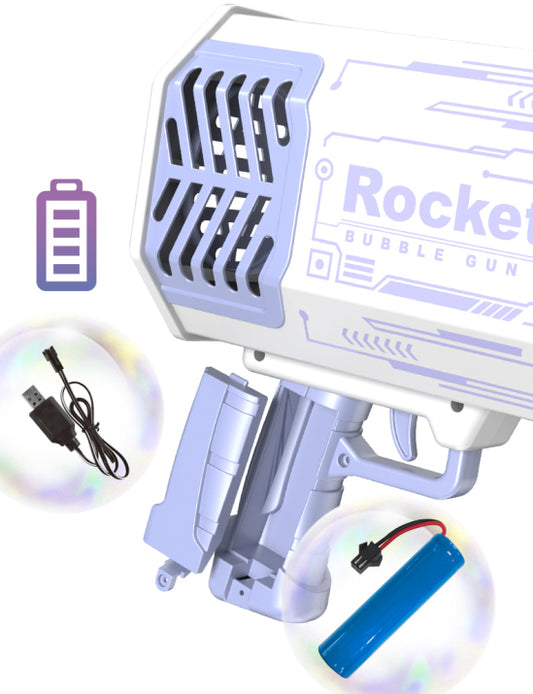 100 Holes Auto Bubble Gun Purple