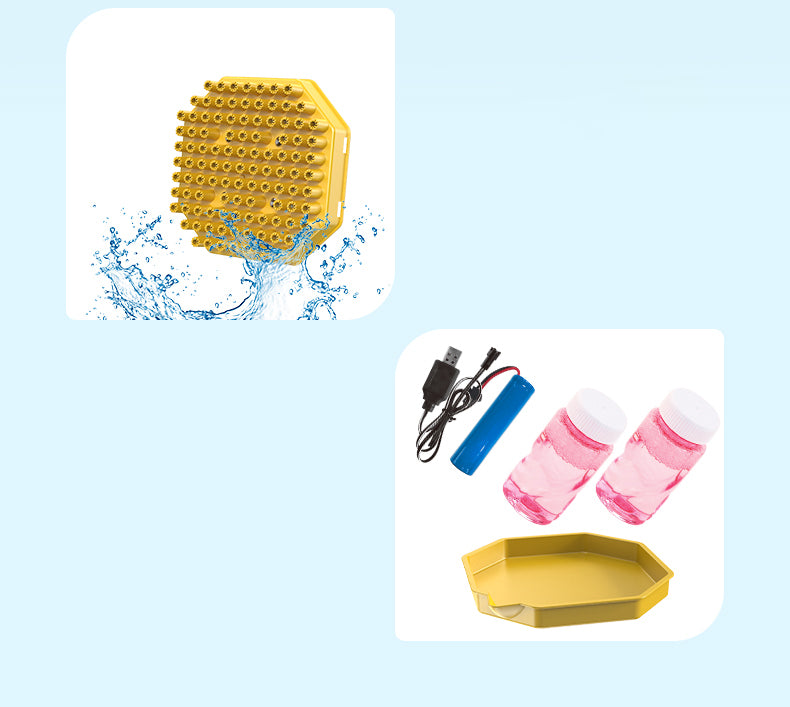 100 Holes Auto Bubble Gun Pink