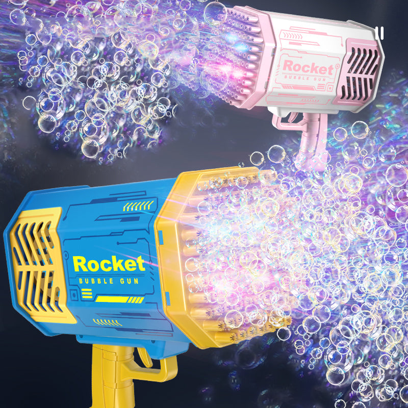 100 Holes Auto Bubble Gun Pink