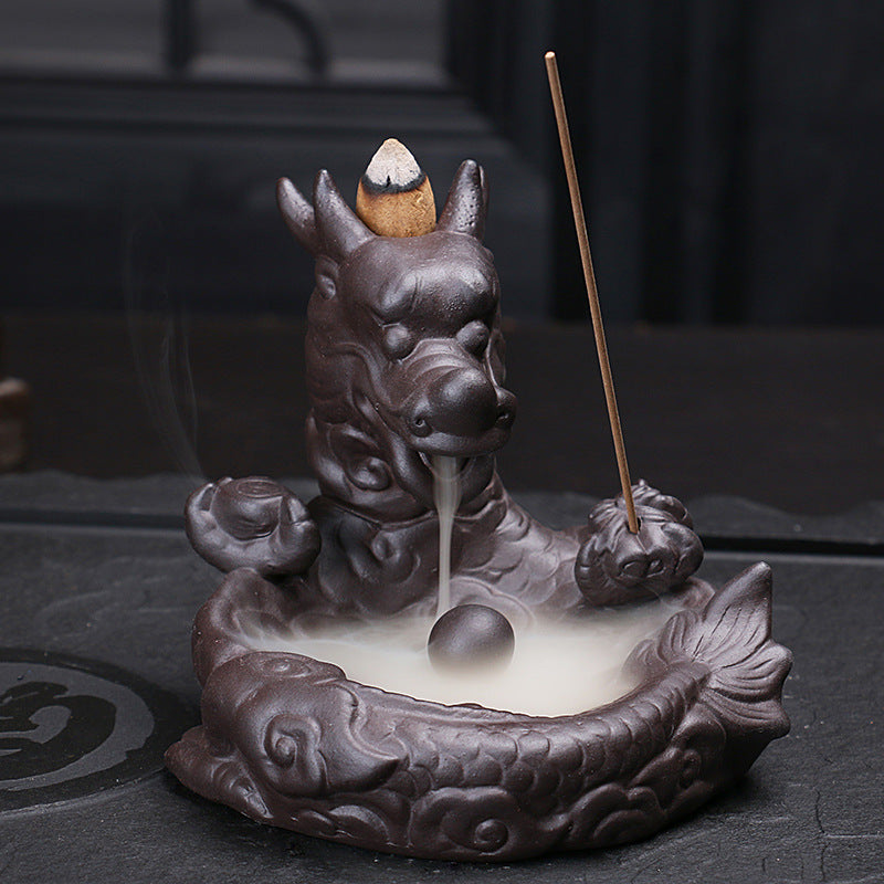 Backflow Incense Burner Loong Orb