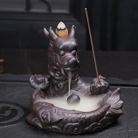 Backflow Incense Burner Loong Orb