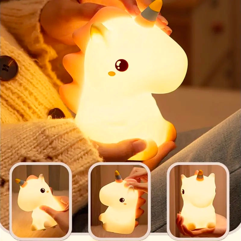 Night Light Tapping Rechargeable Night Light Sleeping Lights Unicorn