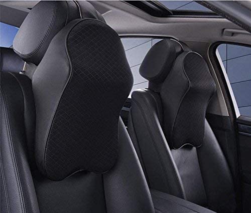 Memory Foam Car Seat Headrest Pillow _ Neck Support Cushion