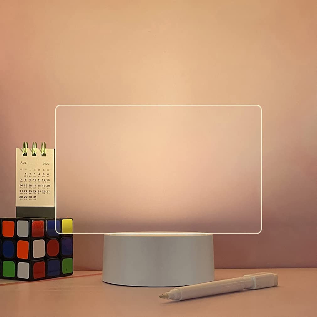 Acrylic LED Glow Memo Board Horizontal