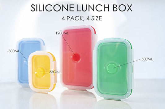 4pc Collapsible Food Storage Containers Set