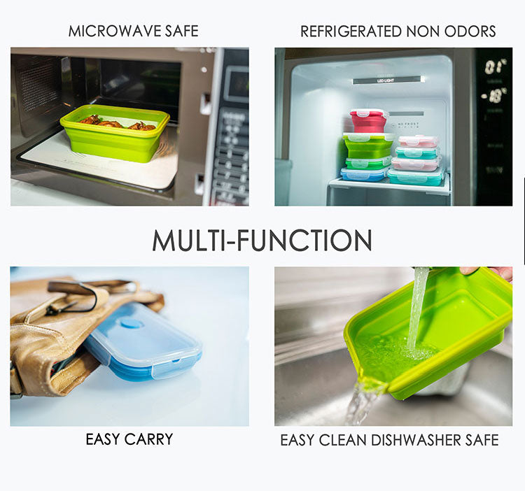 4pc Collapsible Food Storage Containers Set