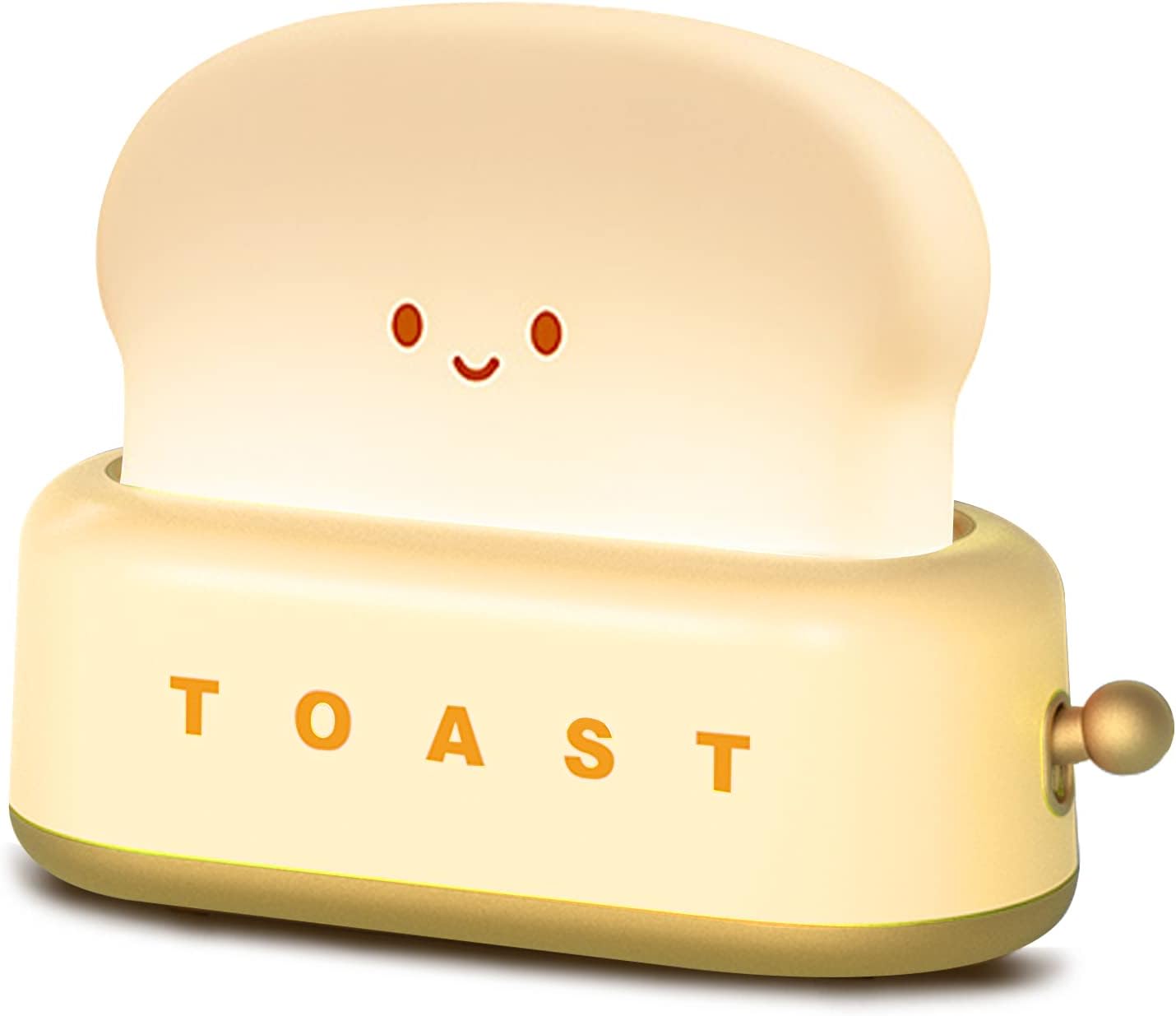 Night Light Toast Bread LED Night Lamp USB Charging Light Bedroom Bedside Sleep Light