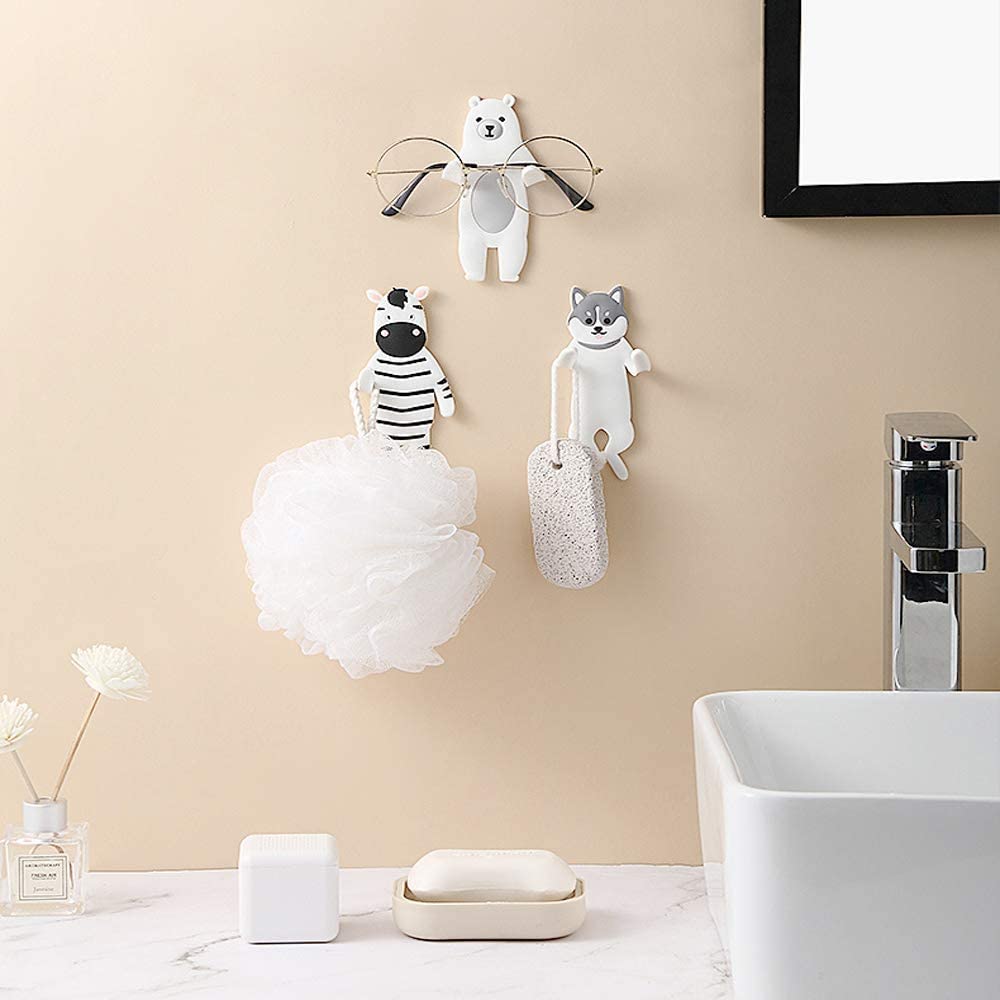Wall Mounted Hanger Hooks Key Holder Hooks 4PCS