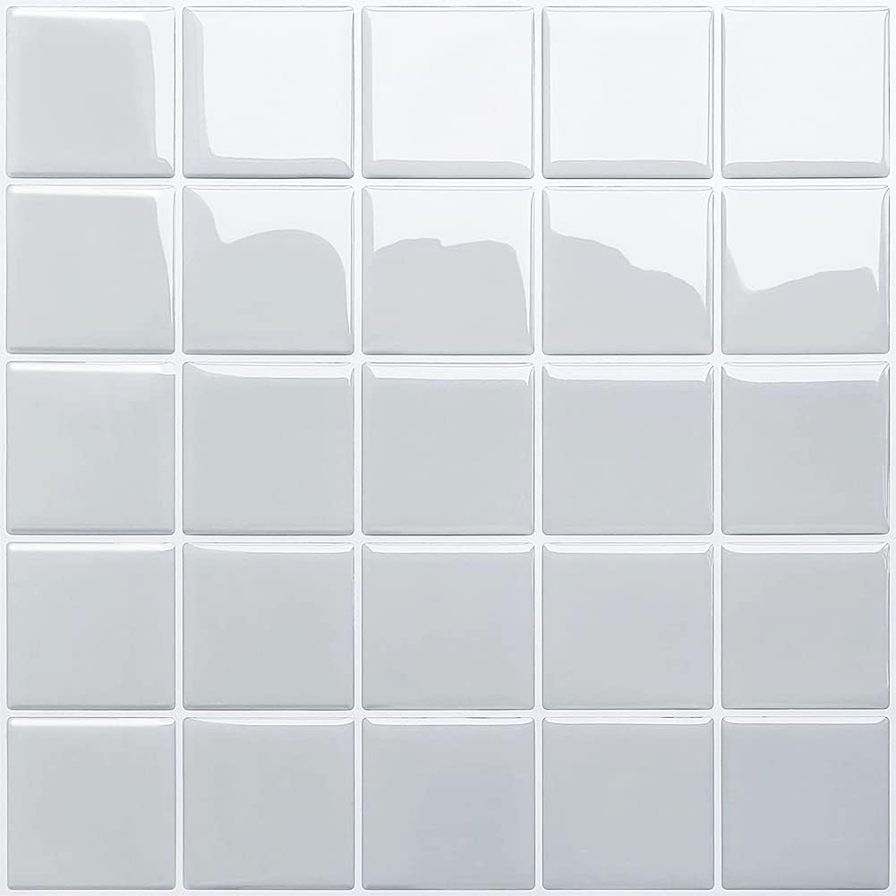 5 Pcs Self-Adhesive 3D Tiles - Mosaic Gray