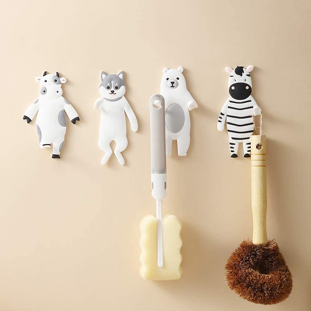 Wall Mounted Hanger Hooks Key Holder Hooks 4PCS