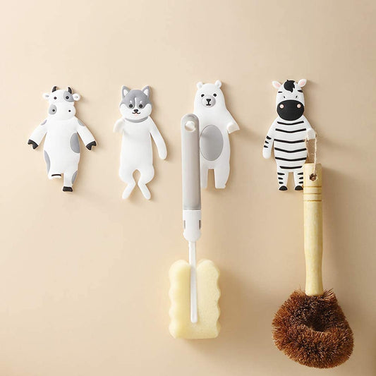 Wall Mounted Hanger Hooks Key Holder Hooks 4PCS