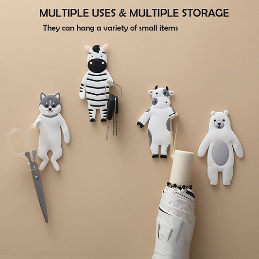 Wall Mounted Hanger Hooks Key Holder Hooks 4PCS