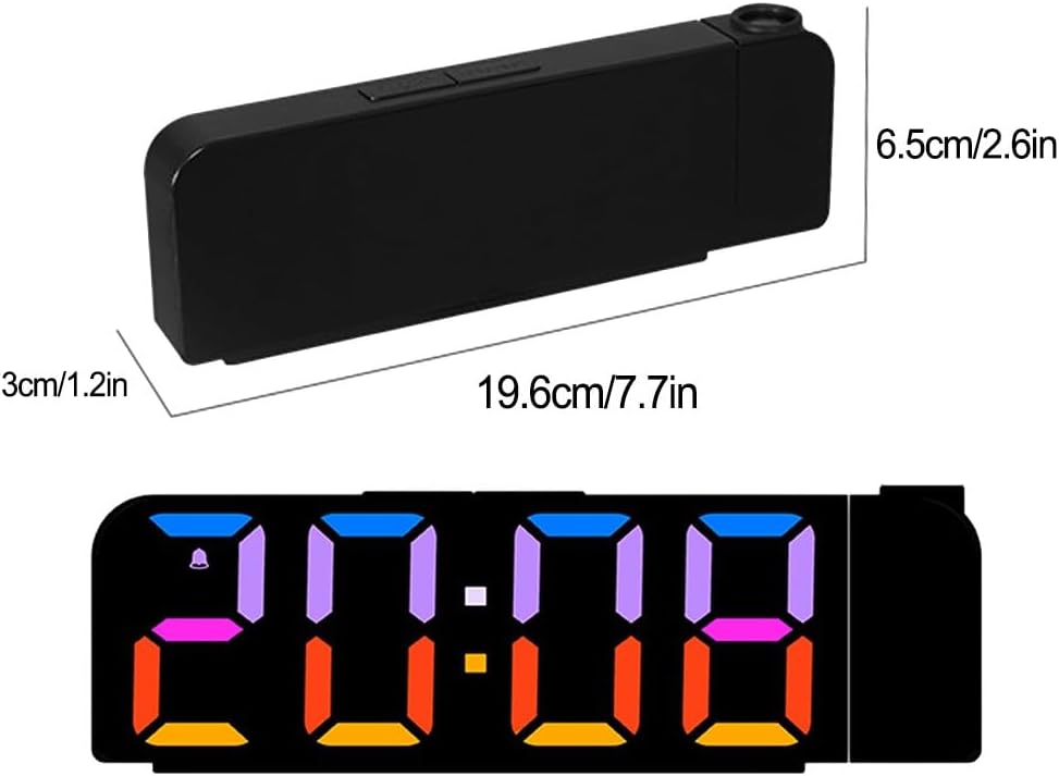 Projection Alarm Clock LED Display Table Clock