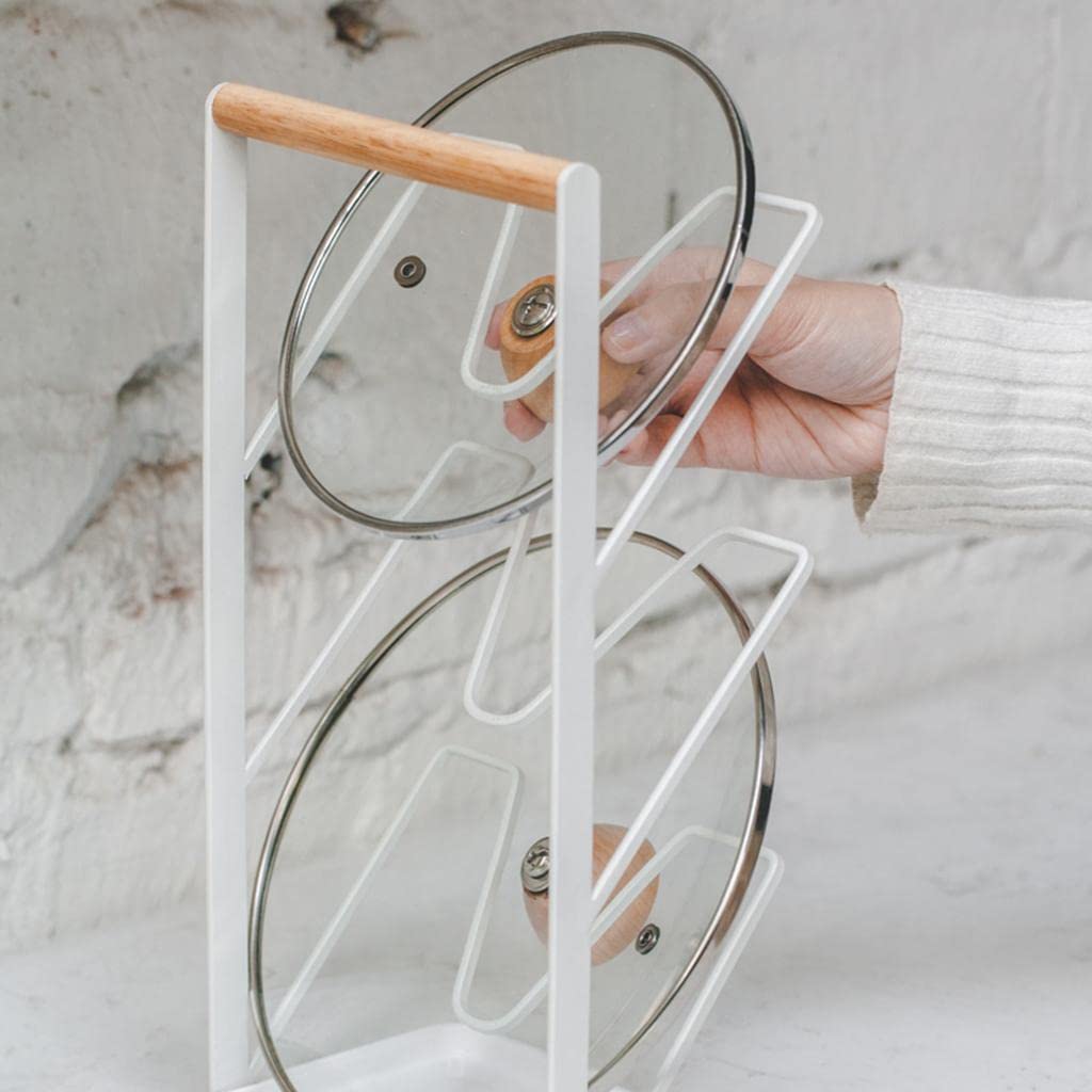 Kitchen Pot Lid Rack Holder Over Sink Drainer Shelf Compatible with Kitchen Supplies Storage Counter Organizer