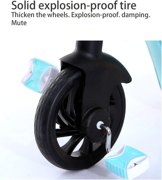 3 in 1 Kids Tricycle | Kick Scooter Tricycle Balance Bike | with Adjustable Height for 3 to 8 Year Kids