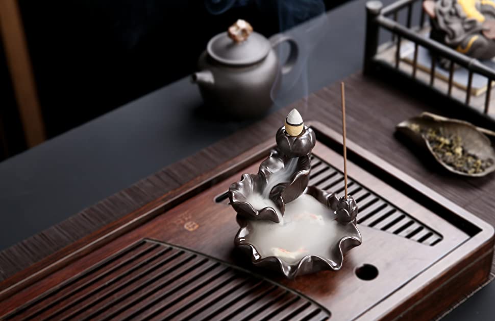 Backflow Incense Burner - Lotus Pond with Koi Fish