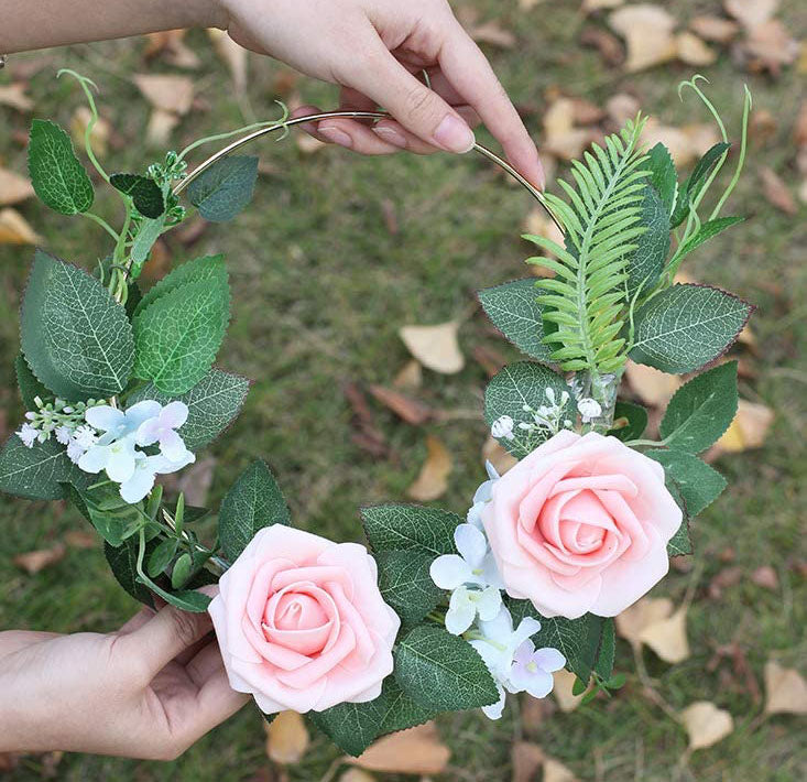 25pcs Artificial Flower Rose Decorated Rose Flower - Blush Heirloom