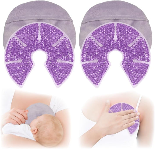 Hot Cold Breast Gel Bead Ice Packs Breast Pads Relief for Breastfeeding