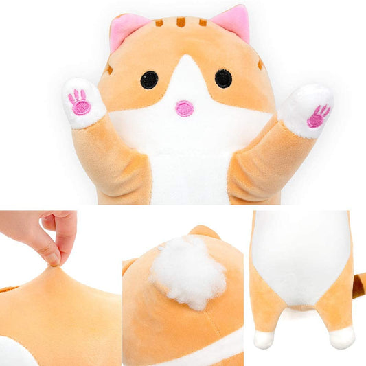 Cute Plush Cat Doll Soft Toy 110cm Brown