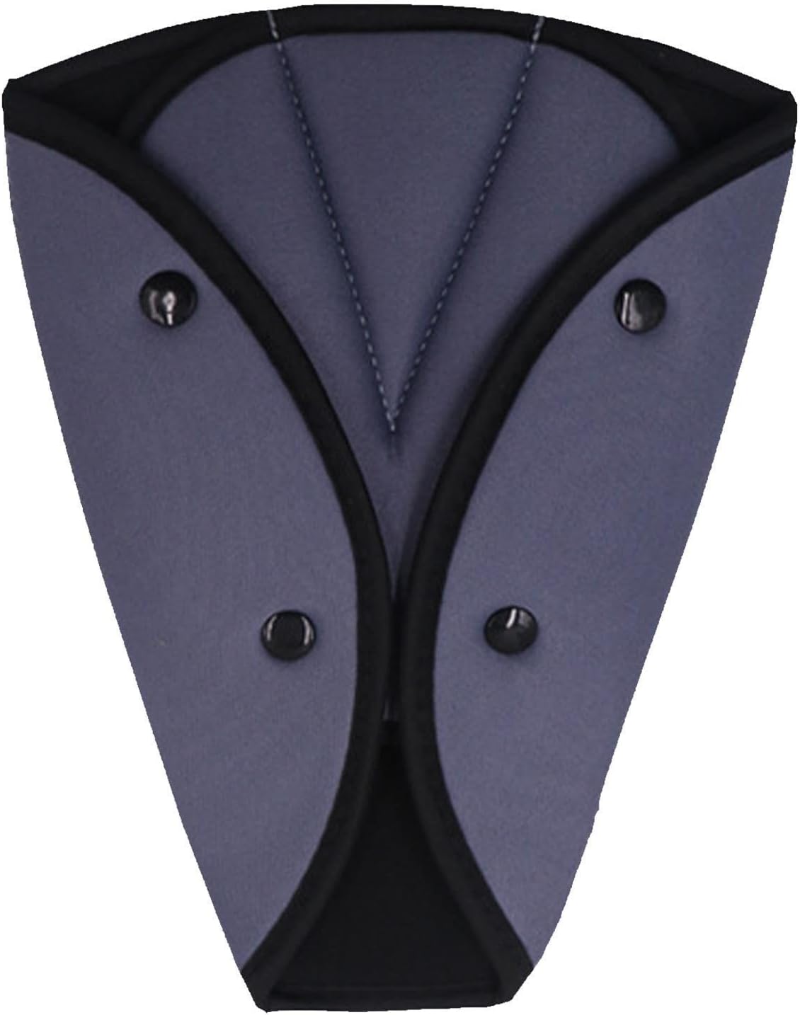 2PC Car Child Seatbelt Cover Strap Protector Black and Gray