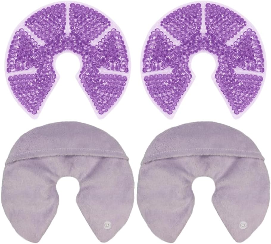 Hot Cold Breast Gel Bead Ice Packs Breast Pads Relief for Breastfeeding