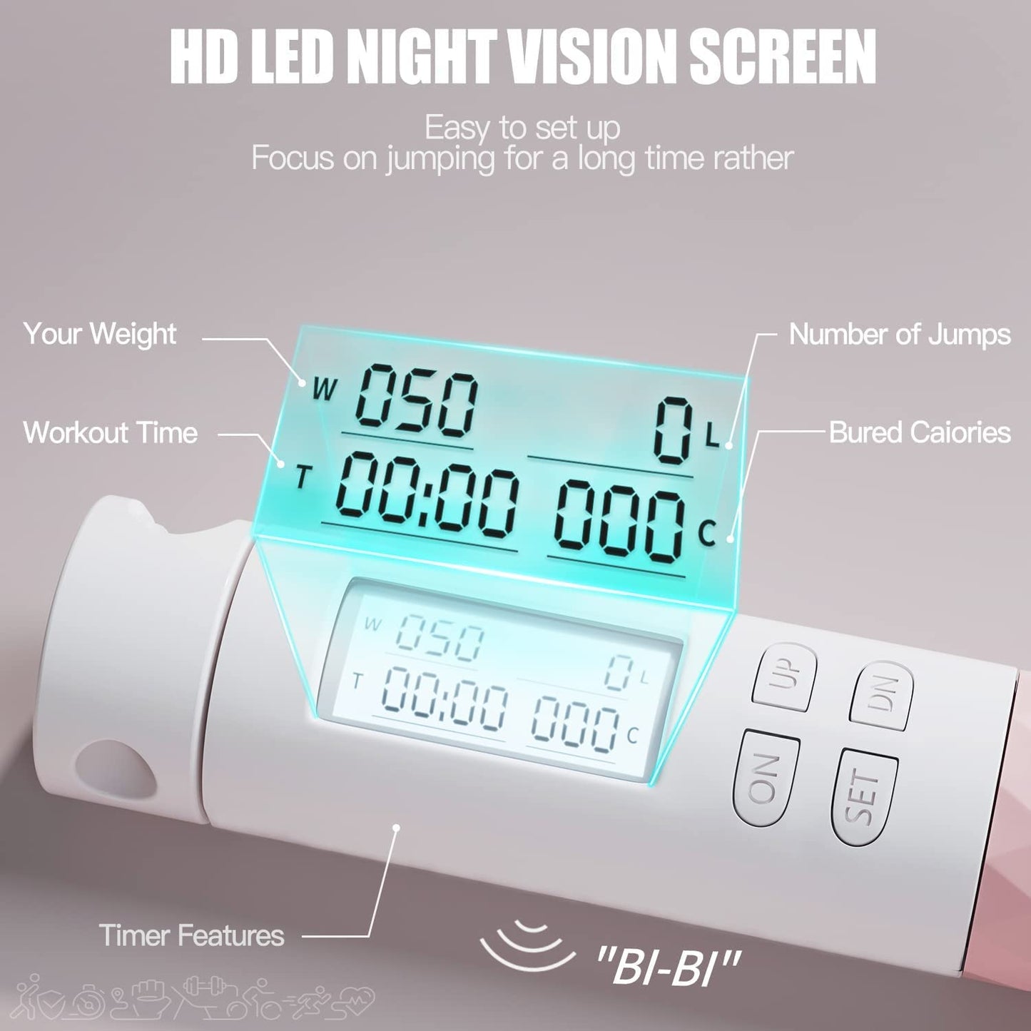 Digital Skipping Rope Green