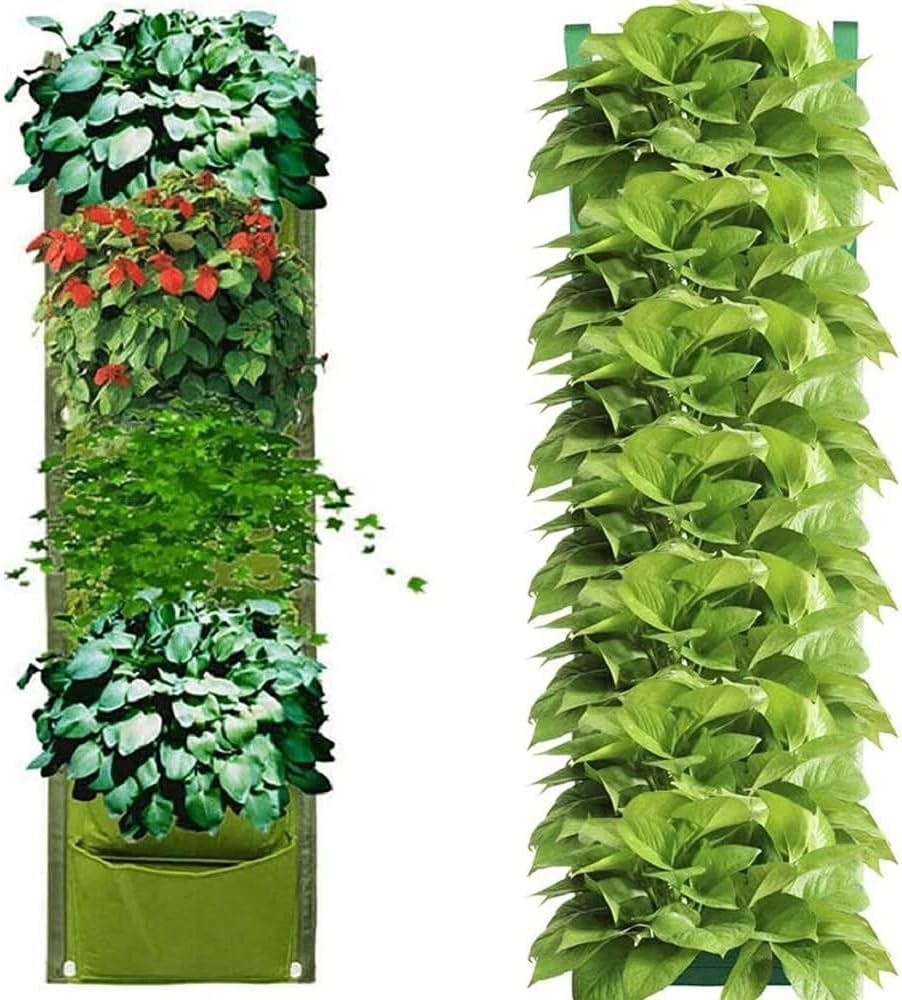 Plant Bag Wall Hanging Garden Planter 7 Pockets