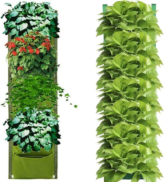 Plant Bag Wall Hanging Garden Planter 7 Pockets