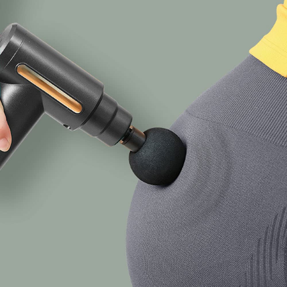 Percussion Muscle Massage Gun Handheld Deep Tissue Massager Gun Black