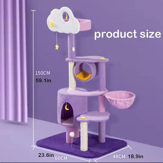 Cat Furniture Cat Tree Tower House 150cm