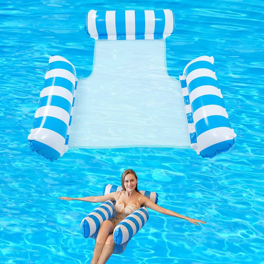 Inflatable Pool Chair Head Rest-Blue