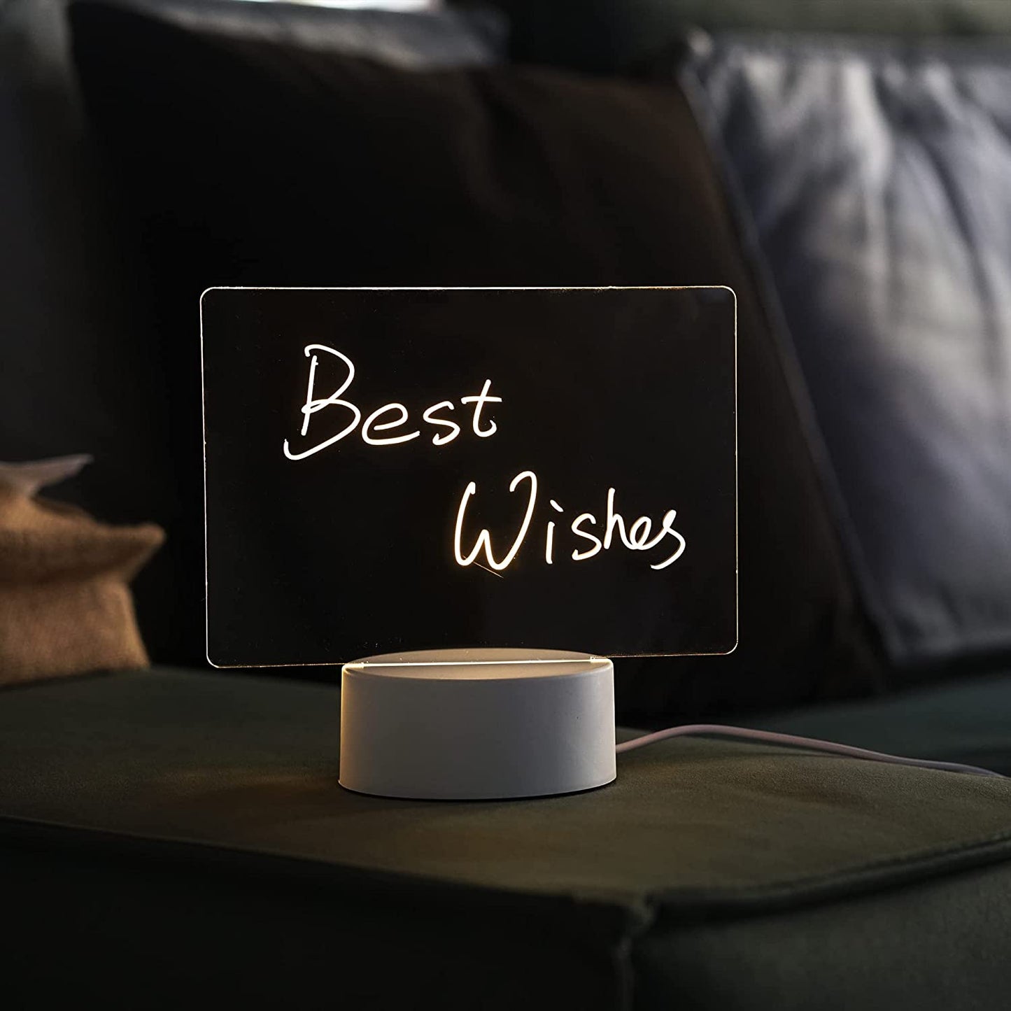 Acrylic LED Glow Memo Board Horizontal