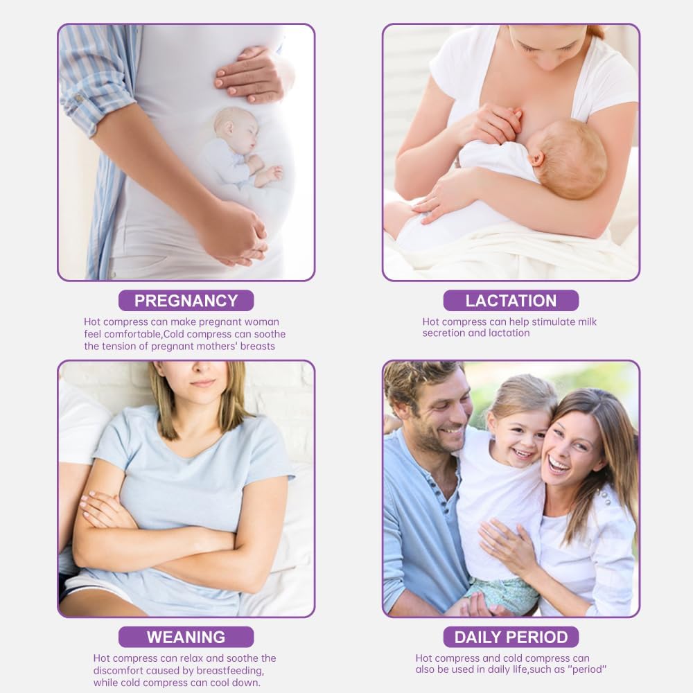 Hot Cold Breast Gel Bead Ice Packs Breast Pads Relief for Breastfeeding