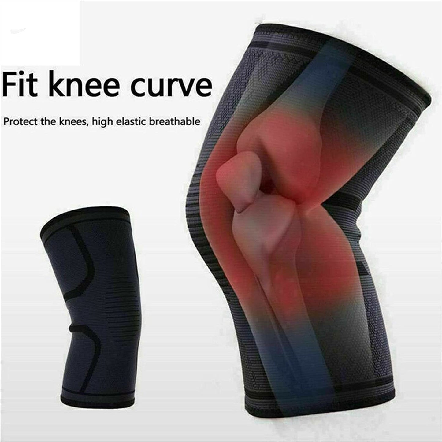 2pcs Knee Compression Sleeve L