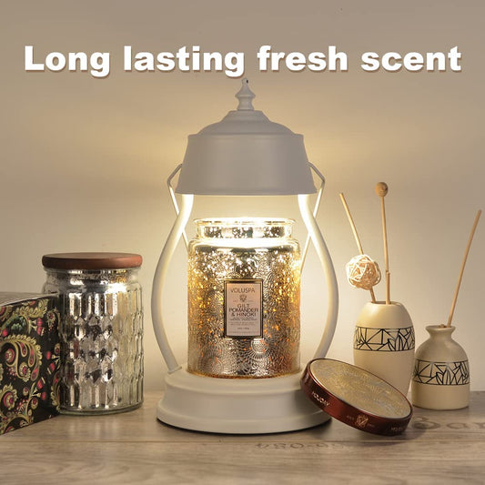 Vintage Style Candle Warmer White