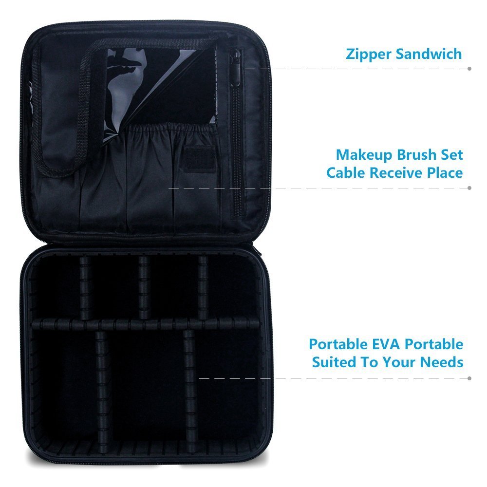 Travel Makeup Organizer Carrying Case