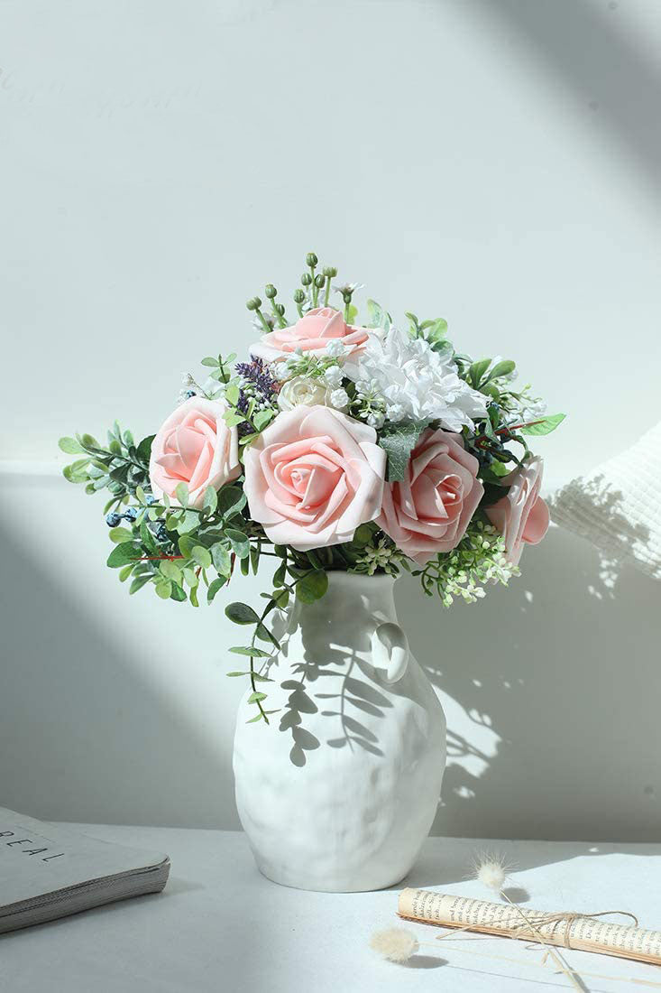 25pcs Artificial Flower Rose Decorated Rose Flower - Blush Heirloom