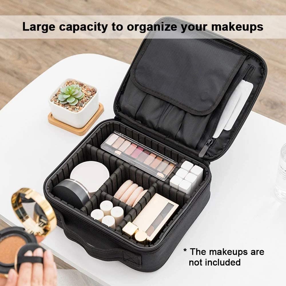 Travel Makeup Organizer Carrying Case