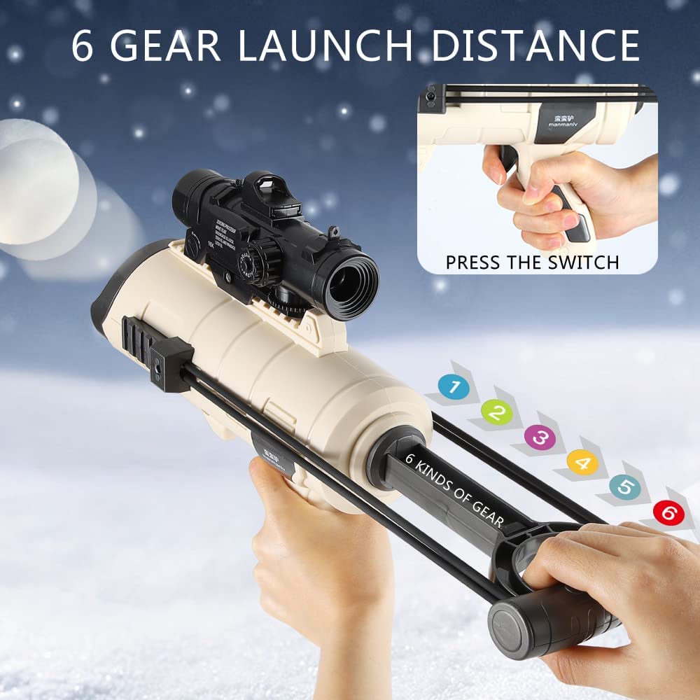 Snow Toys for Kids Outdoor, 3 PCS Snowball Maker Kit, Snowball Blaster ...