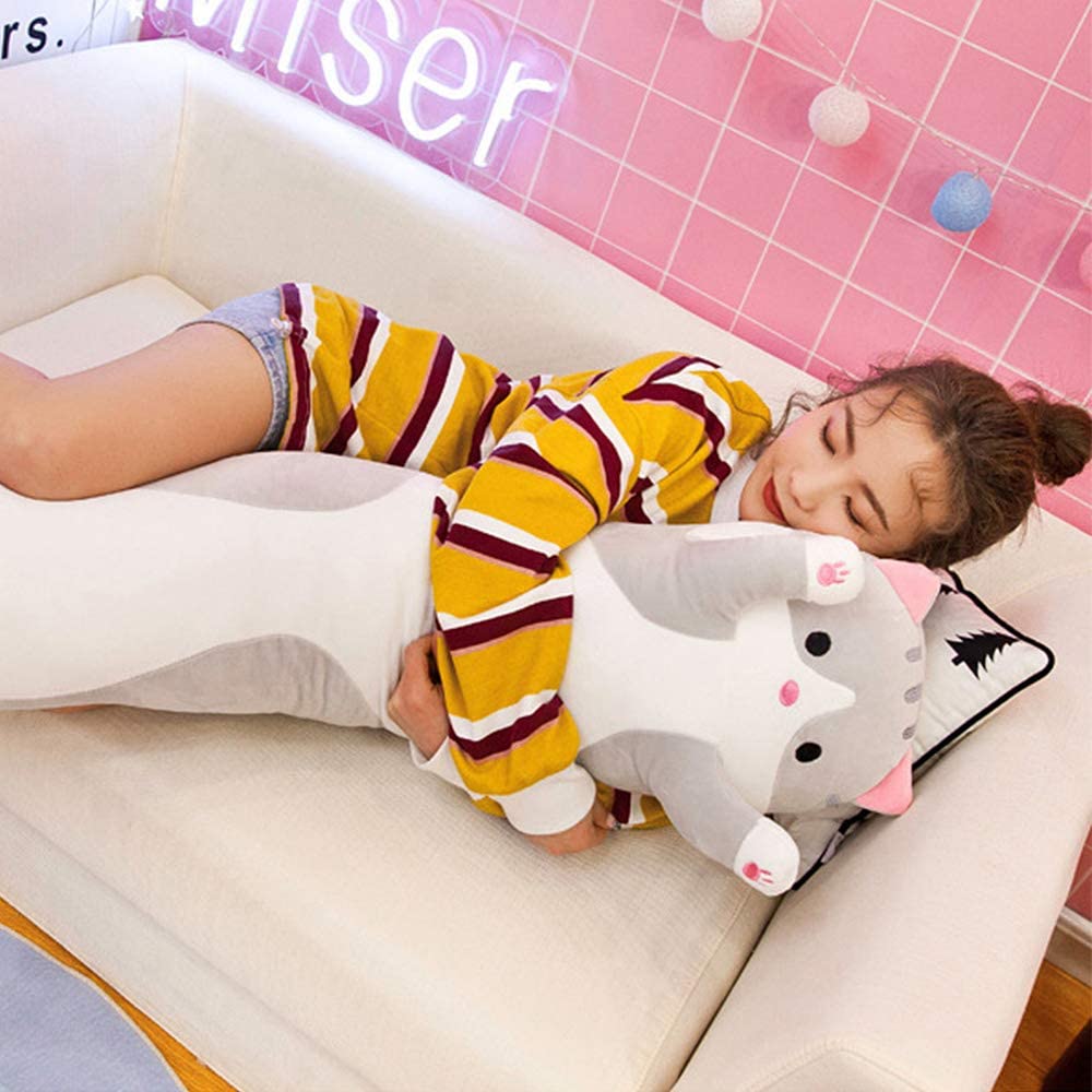 Cute Plush Cat Doll Soft Toy 110cm Brown