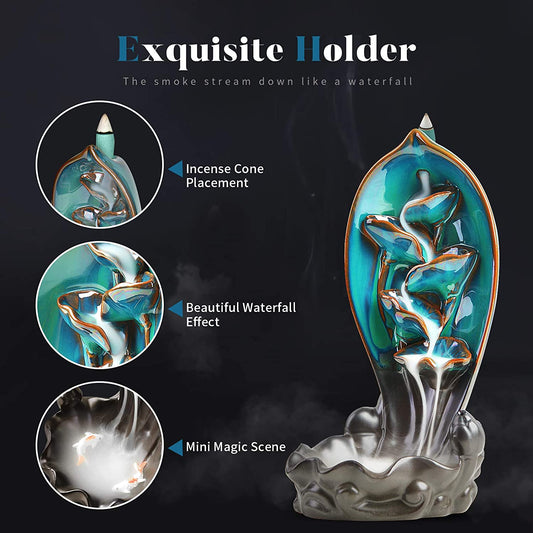 Backflow Incense Burner Waterfall B