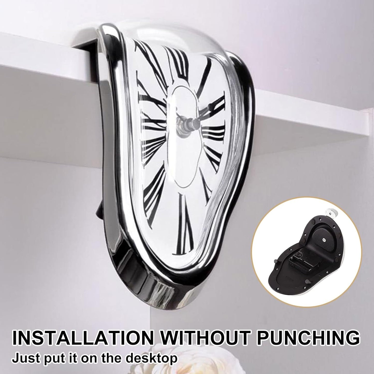 Melting Clock Salvador Dali Watch Melted Clock Gold