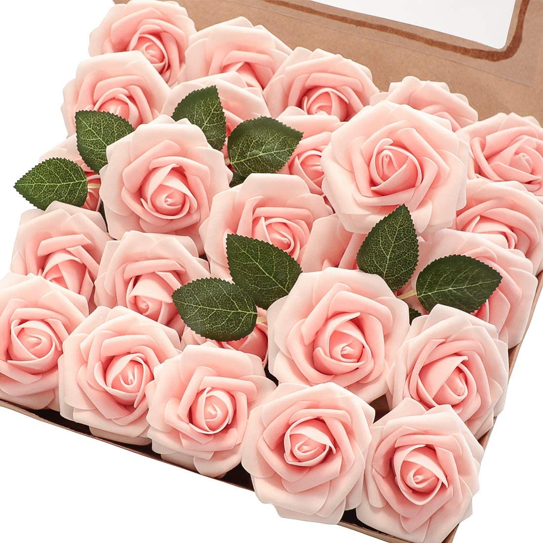 25pcs Artificial Flower Rose Decorated Rose Flower - Blush Heirloom